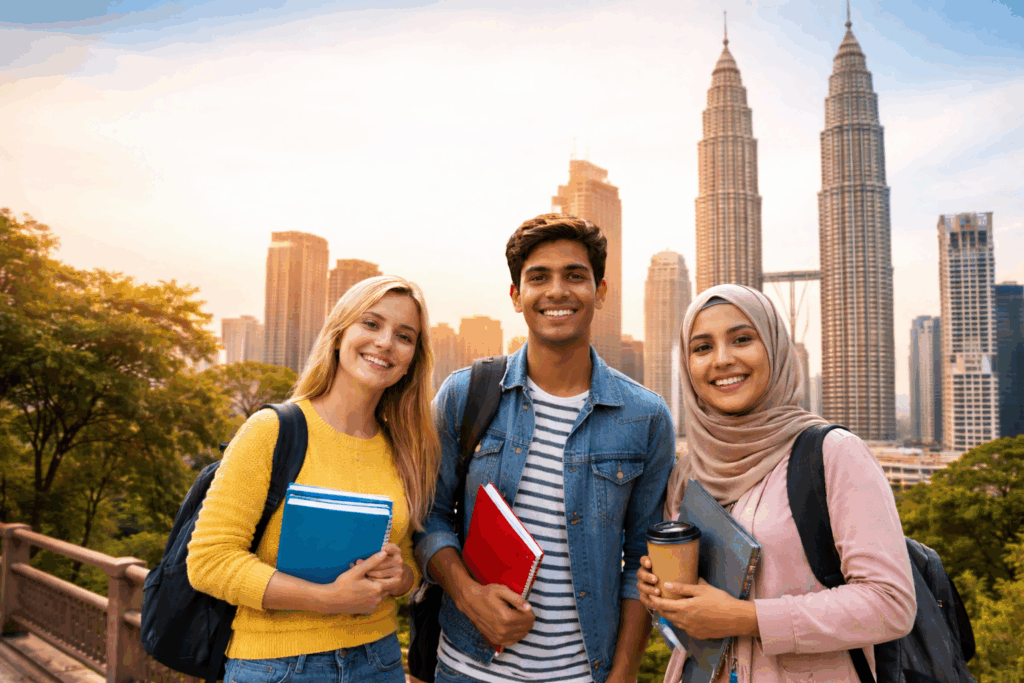 International students studying in Malaysia